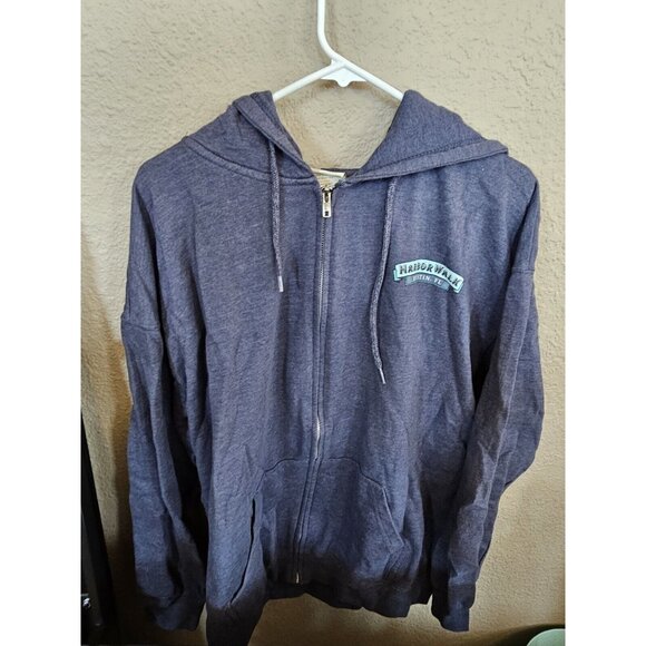 Retro Vision Apparel Harbor Walk Destin, FL Blue Full Zip Jacket Adult XL - Picture 2 of 7